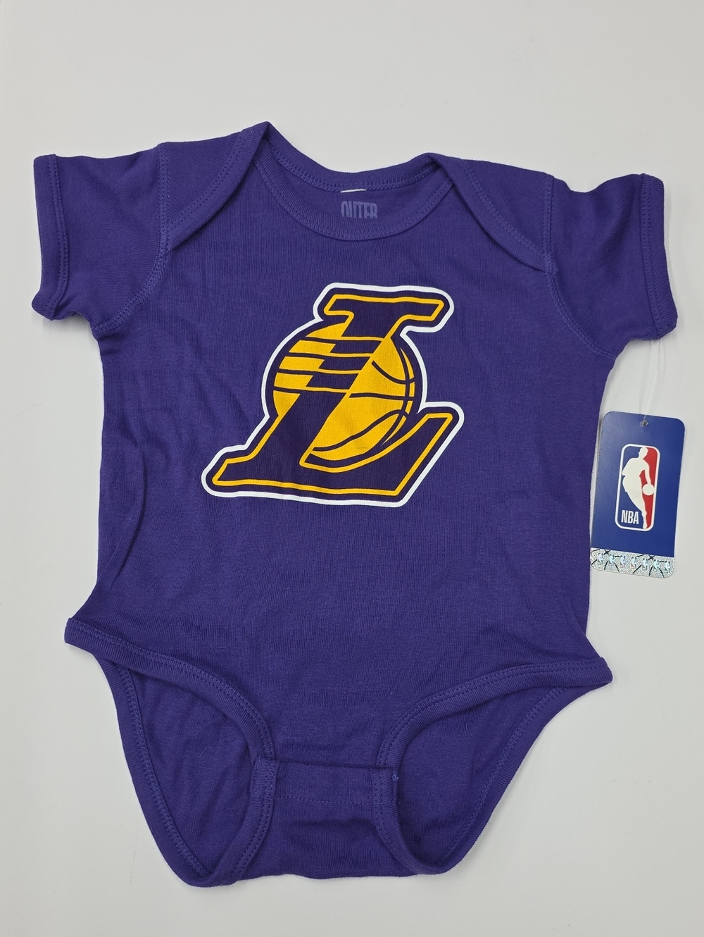 Los Angeles Lakers Purple Baby One-Piece Bodysuit - NBA Size 18 M.